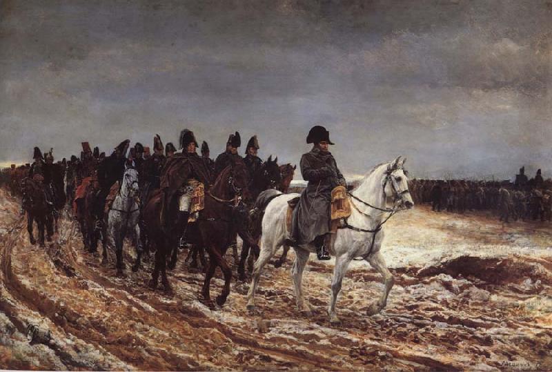 Jean-Louis-Ernest Meissonier Napoleon on the expedition of 1814